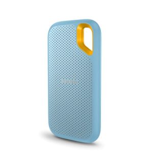 Unidad de Estado Solido SSD Externo USB 1TB Sandisk SDSSDE61-1T00-G25B, USB-C 3.2, Uso Rudo, a Prueba de Agua, Polvo y Golpes, Color Azul