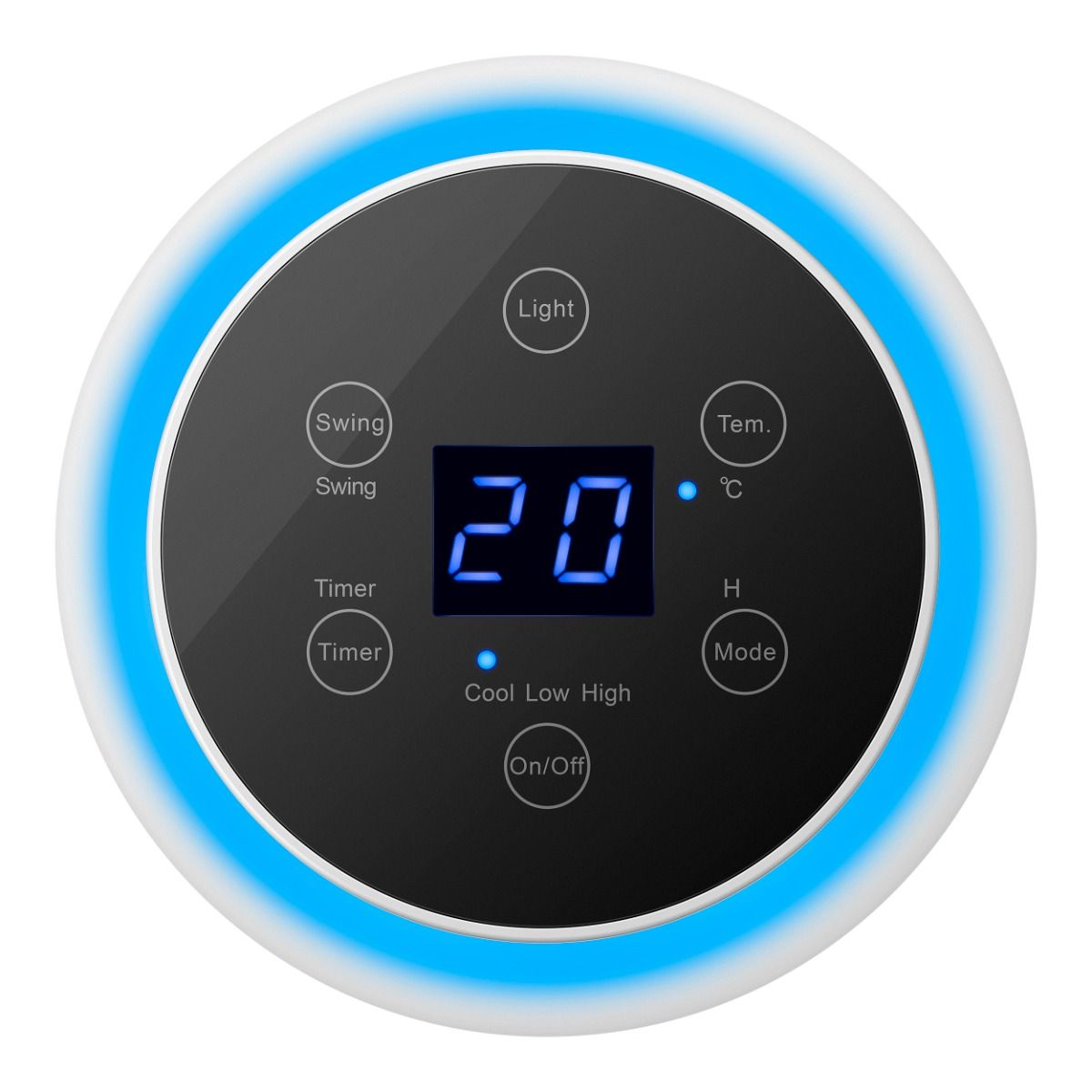 Calefactor Ceramico WI-FI de Torre Steren SHOME-HEAT 1000W/15°C-40°C/Conexion Remota/Panel Touch/Android-Iphone-Alexa-Google Assistan/Blanco - Imagen 2