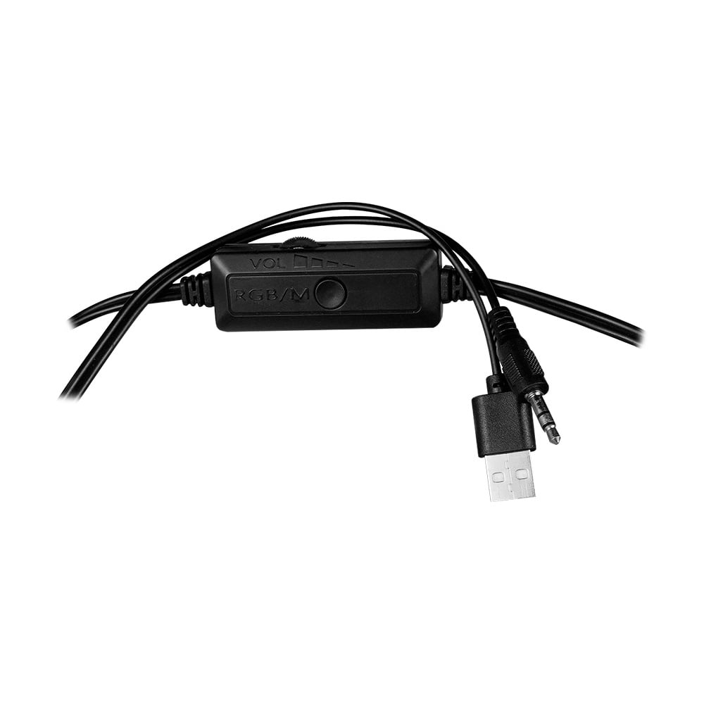 Bocinas Alambrica Vorago SPK-255 Start The Game, 2.1CH/3WX2 + 10W Subwoofer/3.5MM/RGB - Imagen 4