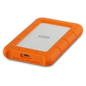 Disco Duro Externo 4TB Seagate Lacie Rugged USB-C 2.5″ Naranja/ Plata, STFR4000800