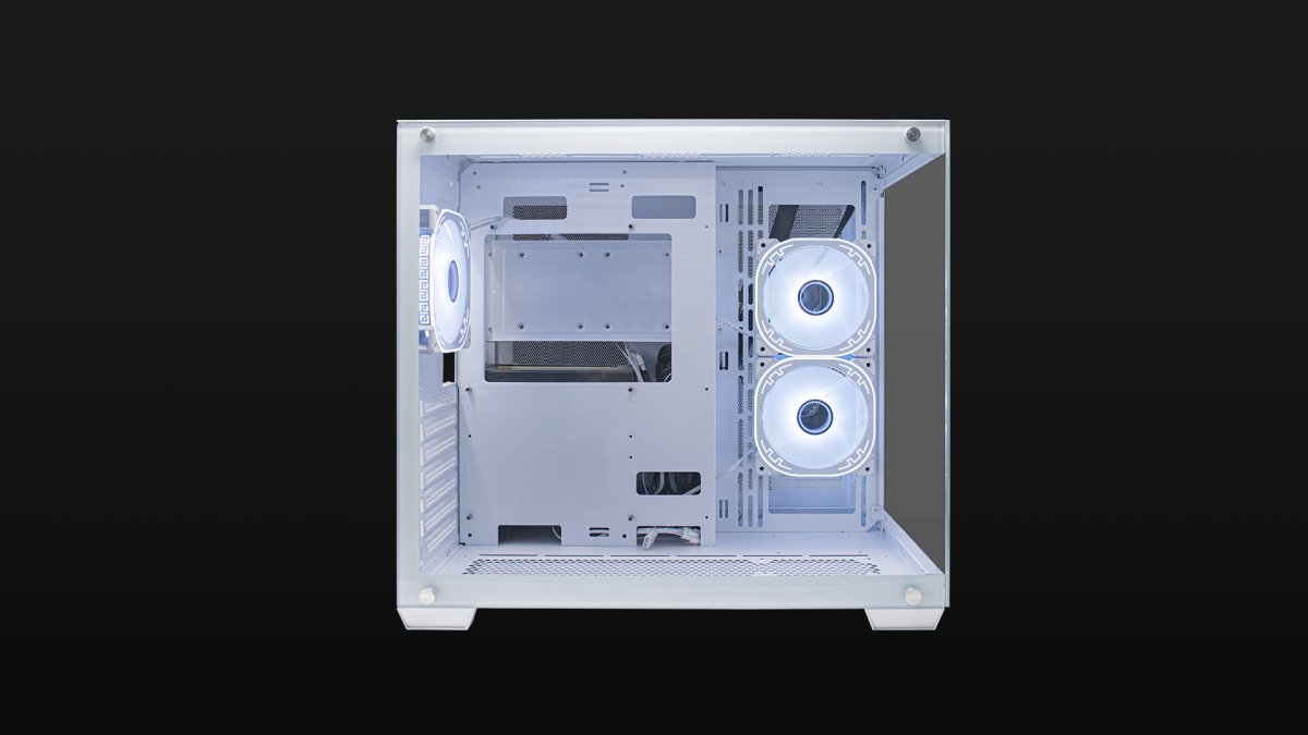 Gabinete Ocelot Gaming W-CUBE 2 Frontal Cristal Templado, Cristal Lateral, Filtro Polvo Magnetico, 3 Ventiladores, ARGB, Soporta GPU 410MM, Color Blanco, ATX - Imagen 2