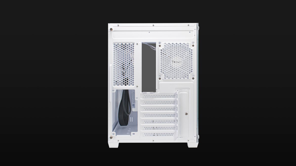 Gabinete Ocelot Gaming W-CUBE 2 Frontal Cristal Templado, Cristal Lateral, Filtro Polvo Magnetico, 3 Ventiladores, ARGB, Soporta GPU 410MM, Color Blanco, ATX - Imagen 4