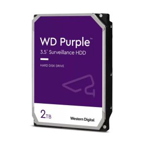 D. Duro Interno 2TB WESTERN DIGITAL Purple, SATA III / 5400RPM / 64MB / 3.5″ / Para Videovigilancia / WD23PURZ
